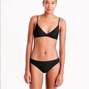 NWT J.crew surf hipster black bikini bottoms, XL